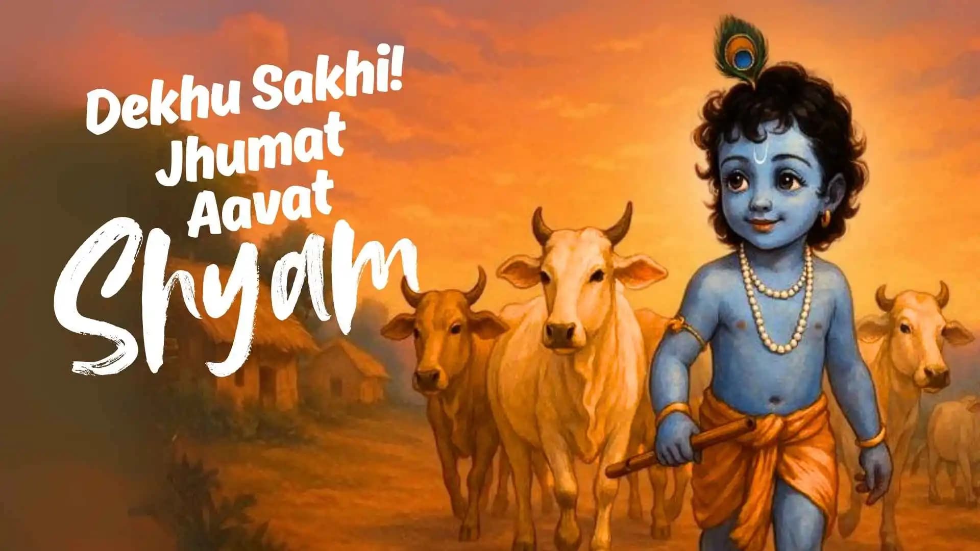 Dekhu Sakhi, Jhumat Aavat Shyam