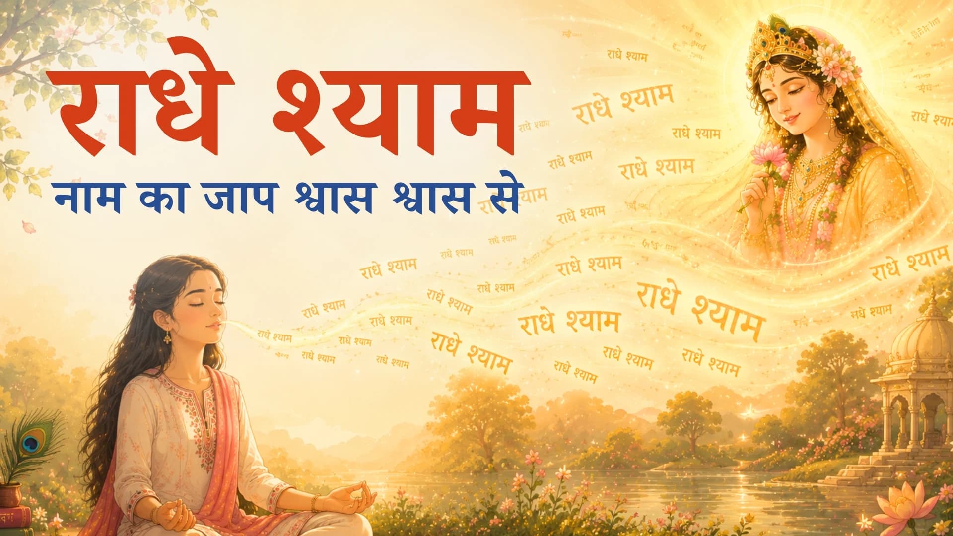श्वास श्वास से राधे श्याम नाम का जप