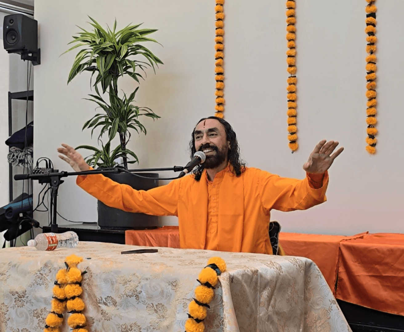 Whether we do bhakti for ten minutes or for one hour, if our mind is in the world, it all amounts to zero.