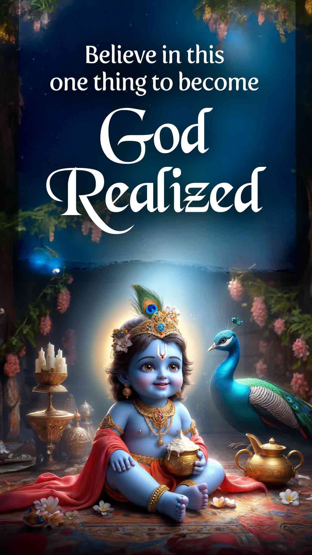 Believe in this one thing to become God realized